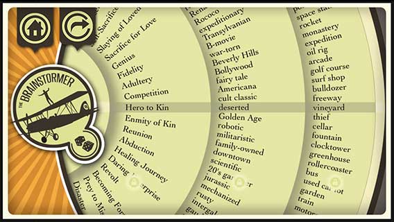 Brainstormer - Story Idea Generator iPhone